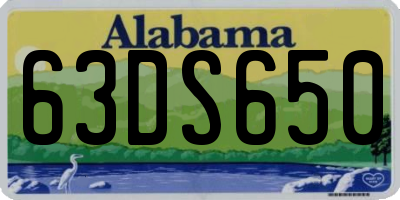AL license plate 63DS650