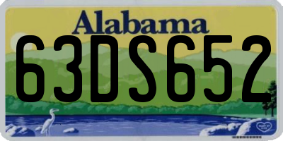 AL license plate 63DS652
