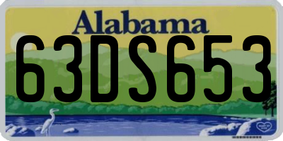 AL license plate 63DS653