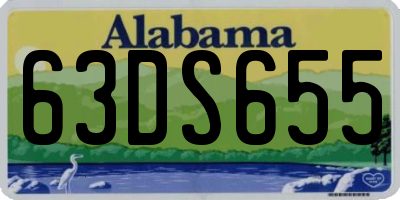 AL license plate 63DS655