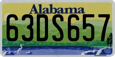 AL license plate 63DS657