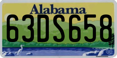 AL license plate 63DS658