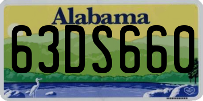 AL license plate 63DS660