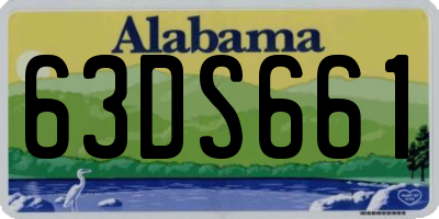 AL license plate 63DS661