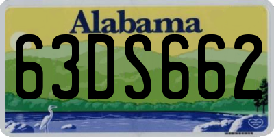AL license plate 63DS662