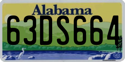 AL license plate 63DS664