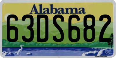 AL license plate 63DS682
