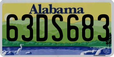 AL license plate 63DS683