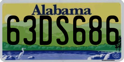 AL license plate 63DS686
