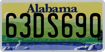 AL license plate 63DS690