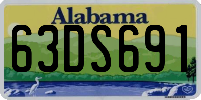 AL license plate 63DS691