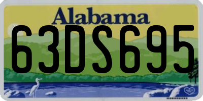 AL license plate 63DS695