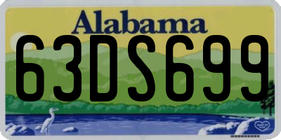 AL license plate 63DS699