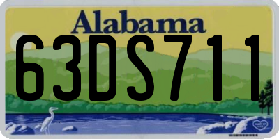 AL license plate 63DS711