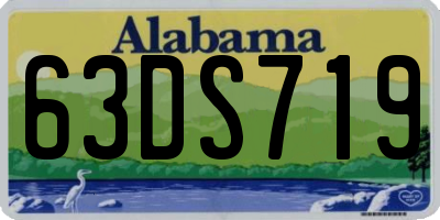 AL license plate 63DS719