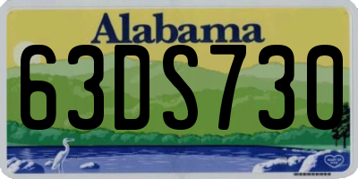 AL license plate 63DS730