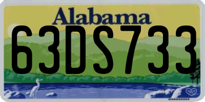 AL license plate 63DS733