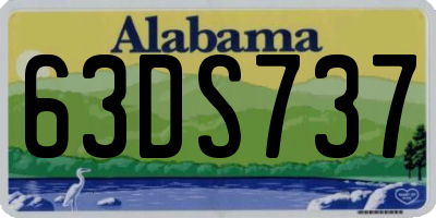 AL license plate 63DS737