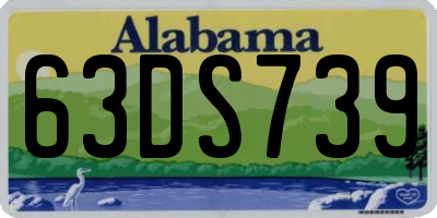 AL license plate 63DS739