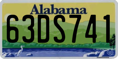 AL license plate 63DS741
