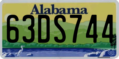 AL license plate 63DS744