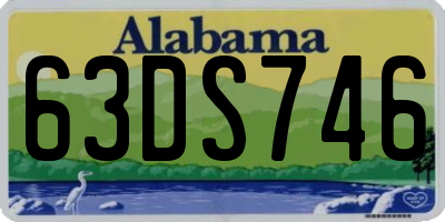 AL license plate 63DS746