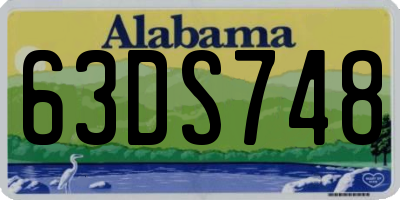 AL license plate 63DS748