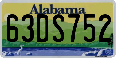 AL license plate 63DS752