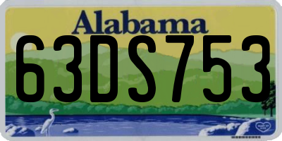 AL license plate 63DS753