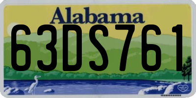 AL license plate 63DS761
