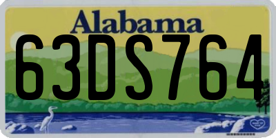 AL license plate 63DS764
