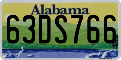 AL license plate 63DS766