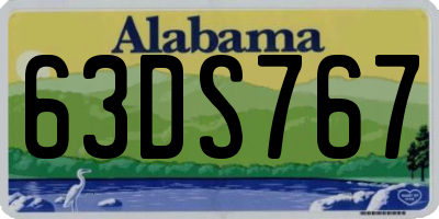 AL license plate 63DS767