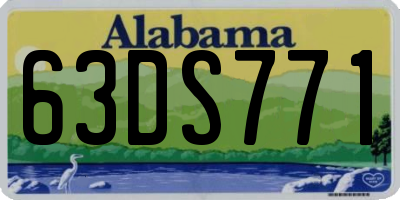 AL license plate 63DS771