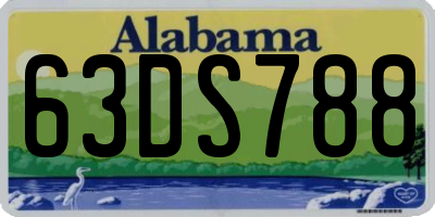 AL license plate 63DS788