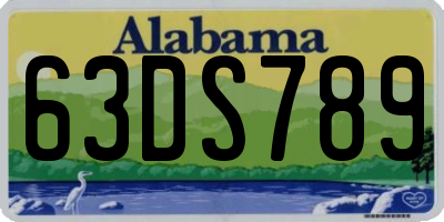 AL license plate 63DS789