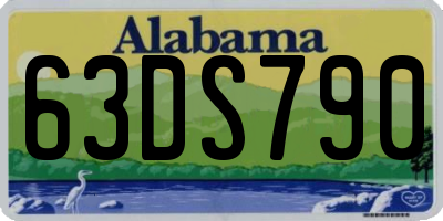 AL license plate 63DS790