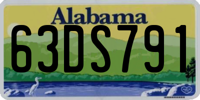 AL license plate 63DS791
