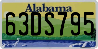 AL license plate 63DS795