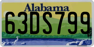 AL license plate 63DS799