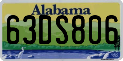 AL license plate 63DS806