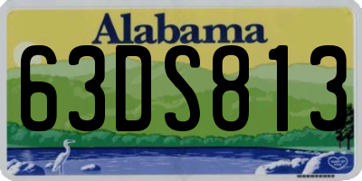 AL license plate 63DS813