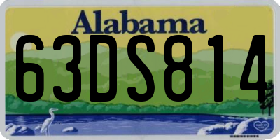 AL license plate 63DS814
