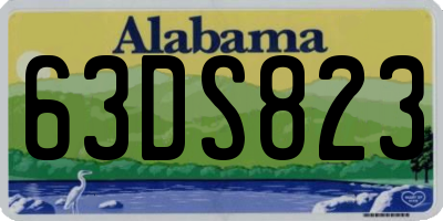 AL license plate 63DS823