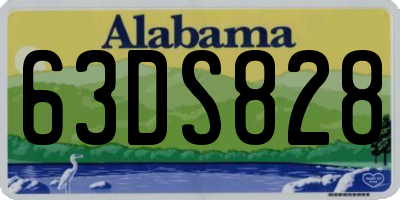 AL license plate 63DS828