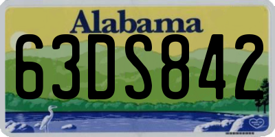 AL license plate 63DS842
