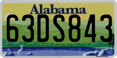 AL license plate 63DS843