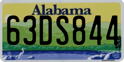 AL license plate 63DS844