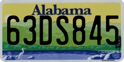 AL license plate 63DS845