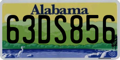 AL license plate 63DS856